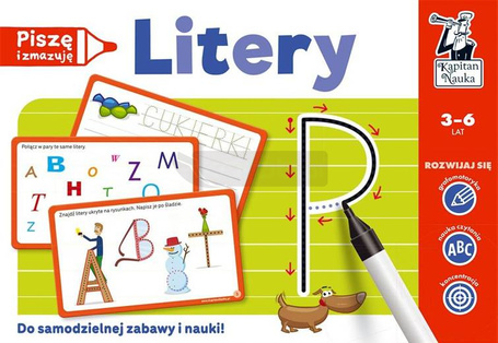 Kapitan Nauka. Litery. Piszę i zmazuję