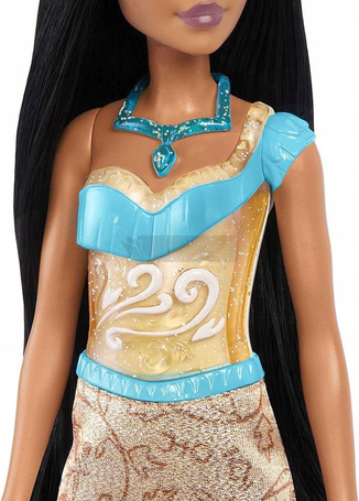DISNEY LALKA KSIĘŻNICZKA POCAHONTAS w błyszczącym ubraniu HLW07