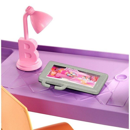 Lalka Barbie łóżko i biurko 2 w 1