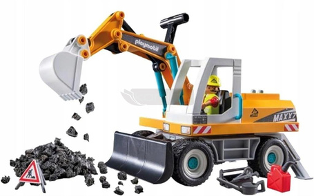 PLAYMOBIL ACTION HEROES 71749 DUŻA KOPARKA, zabawka dla dzieci +4 lata