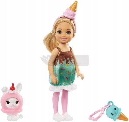 Lalka Barbie Chelsea kostium Lód z króliczkiem GHV72