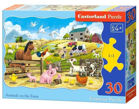 Puzzle 30 Animals on the Farm CASTOR