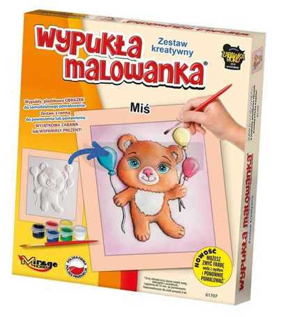 Wypukła Malowanka - Mały Miś
