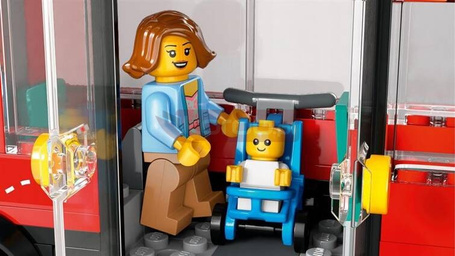 LEGO CITY 60407 CZERWONY PIĘTROWY AUTOKAR autobus