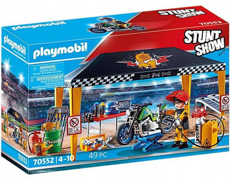 Playmobil 70552 Pokaz kaskaderski namiot serwisowy
