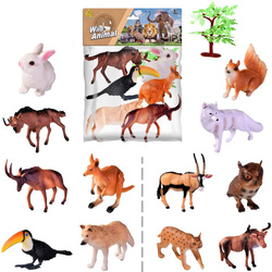 Zwierzęta dzikie zoo 6szt MIX