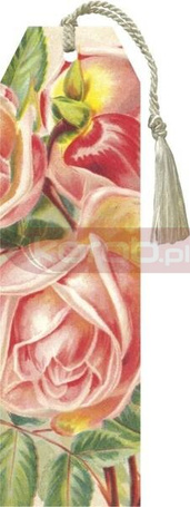 Zakładka 130 ze wstążką Różowe róże