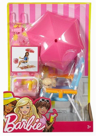 Barbie Akcesoria wypoczynkowe Leżak DVX49