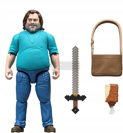 MINECRAFT MOVIE figurka filmowa STEVE + akcesoria JFR57