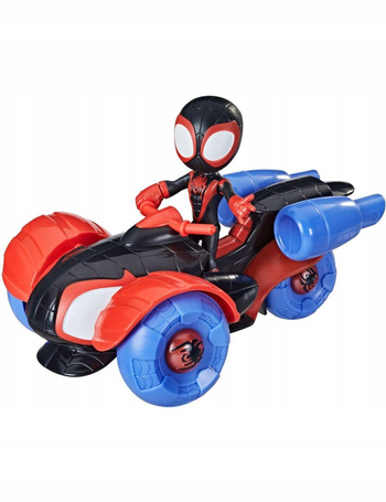 SPIDER-MAN SPIDEY I SUPER-KUMPLE pojazd TECHNO-RACER+ figurka Miles Morales F1945