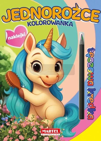 Kolorowanka z kredką Jednorożce