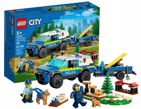 LEGO CITY 60369 SZKOLENIE PSÓW POLICYJNYCH W TERENIE zestaw klocków