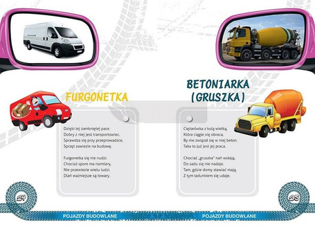 Odjazdowe pojazdy. Wierszyki dla dzieci BR GREG