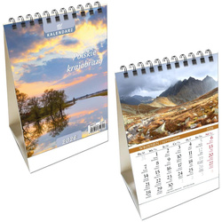 Kalendarz 2026 biurkowy pion Polskie Krajobrazy