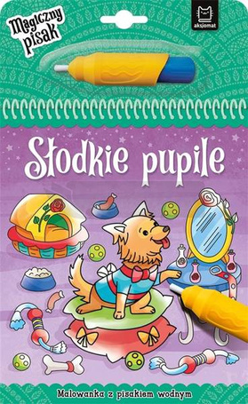 Słodkie pupile. Malowanka z pisakiem wodnym