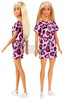 Lalka Barbie w sukience różowej w serduszka GHW45