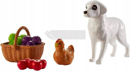 Lalka Barbie Traktor z przyczepą GFF49