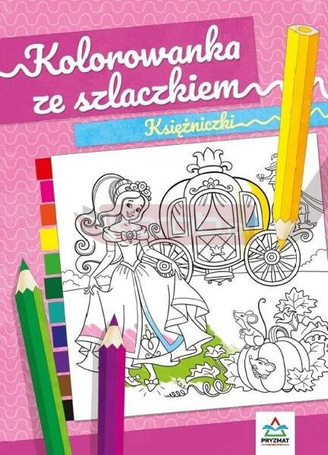 Kolorowanka ze szlaczkiem. Księżniczki