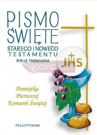 Biblia Tysiąclecia duża TW (komunia chleb)