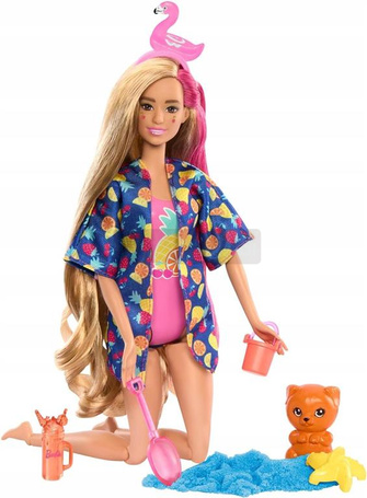 LALKA BARBIE POP REVAL zestaw prezentowy TROPIKALNE SMOOTHIE pachnąca lalka HRK57