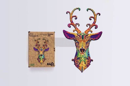 Puzzle drewniane eko 95 Szlachetny jeleń A3