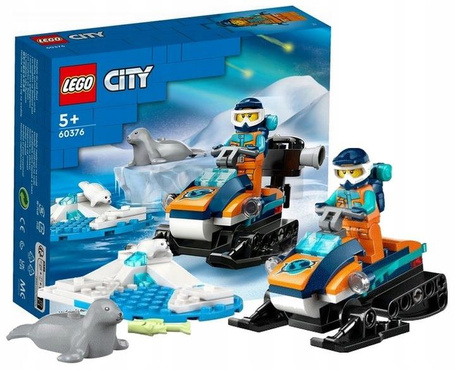 LEGO CITY 60376 SKUTER ŚNIEŻNY BADACZA ARKTYKI zestaw klocków dla dzieci +5