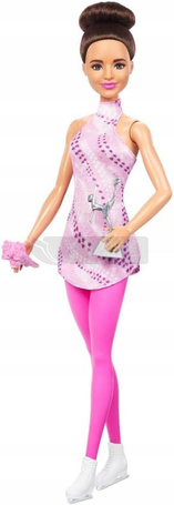LALKA BARBIE ŁYŻWIARKA FIGUROWA lalka w stroju łyżwiarskim HRG37