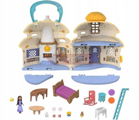 DISNEY WISH ŻYCZENIE LALKA Asha z Rosas PRZENOŚNY DOMEK DLA LALEK HRH76