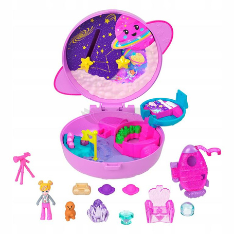 LALKA POLLY POCKET PLANETA POLLY Kosmiczna zabawa, zestaw do zabawy +4 lata JCB18