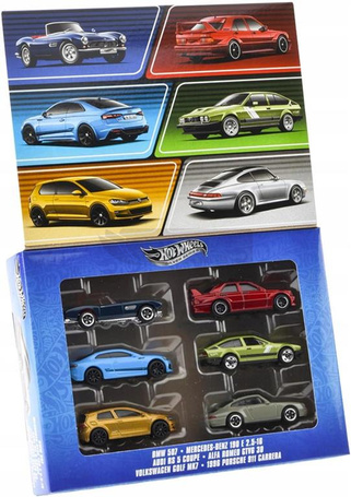 HOT WHEELS SILVER SERIES Euro Style Multipack zestaw 6 aut JBY79