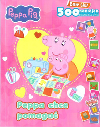 Świnka Peppa. Peppa chce pomagać z naklejkami