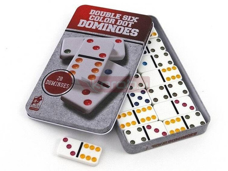 Domino w metalowym pudełku