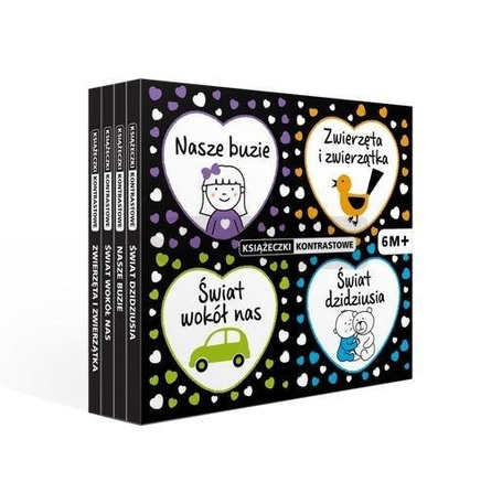 Kontrastowe książeczki BOX 6m+
