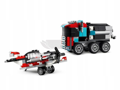 LEGO CREATOR 3W1 31146 CIĘŻARÓWKA Z PLATFORMĄ I HELIKOPTEREM
