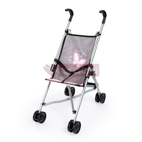 Wózek spacerówka dla lalek szary Buggy