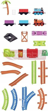 FISHER PRICE TOMEK ZESTAW TORÓW ZAŁADUNEK TOWARÓW tory +kolejka Tomek i Nia GLL14
