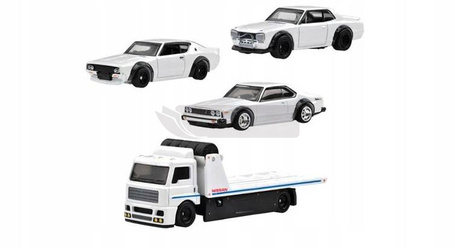 HOT WHEELS PREMIUM DIORAMA zestaw 4 autek HKC16
