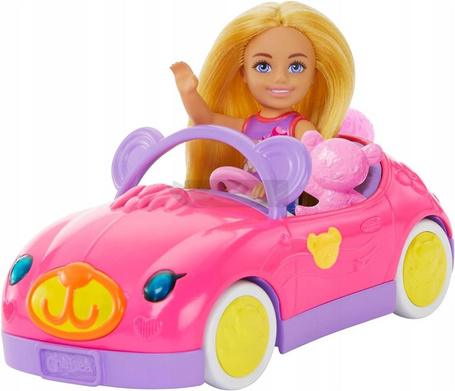 LALKA BARBIE CHELSEA I MISIOWY POJAZD zestaw do zabawy lalka z autkiem HXN05