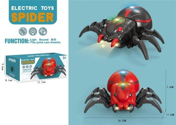 Pająk ze światłem i dźwiękiem