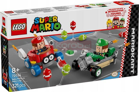 LEGO SUPER MARIO 72034 Mario Kart Baby Mario kontra Baby Luigi