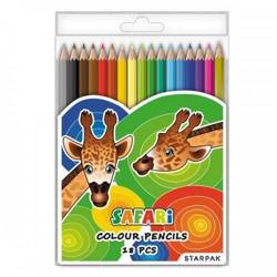 Kredki ołówkowe 18 kolorów Safari