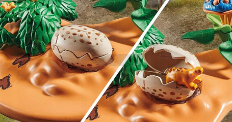PLAYMOBIL DINOS 71526 GNIAZDO STEGOSAURUSA I ZŁODZIEJ JAJ zestaw dla dzieci