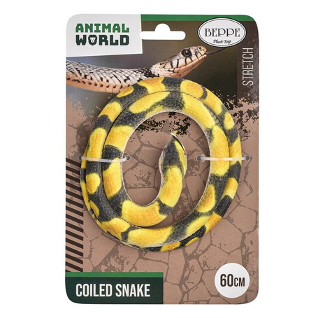 Wąż gumowy pyton siatkowy żółty 60cm