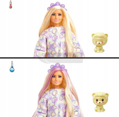 BARBIE CUTIE REVEAL LALKA W PRZEBRANIU LWA HKR06