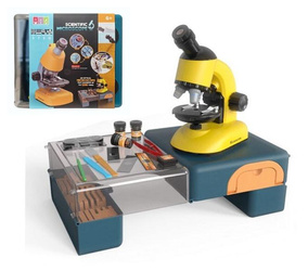 Mikroskop z akcesoriami w walizce 2w1