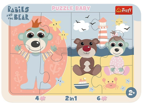 Puzzle ramkowe Baby - Słodkie Bobaski TREFL