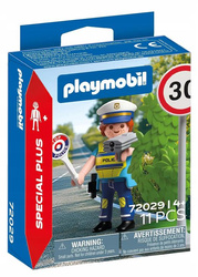 PLAYMOBIL SPECIAL PLUS 72029 Policjant z radarem do pomiaru prędkości