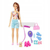 LALKA BARBIE RELAKS FITNESS zestaw z pieskiem HKT91