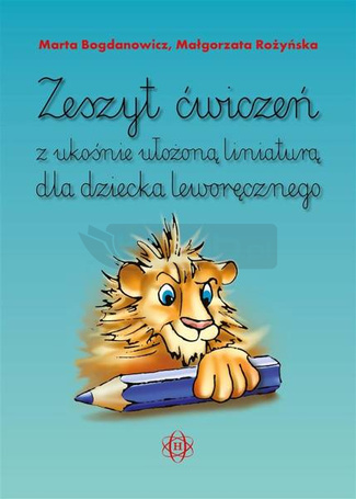 Zeszyt ćwiczeń z ukośnie ułożoną liniaturą dla...