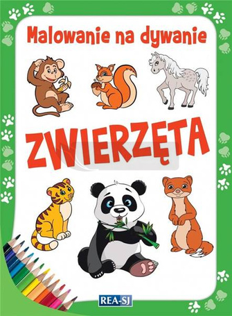 Malowanie na dywanie. Zwierzęta